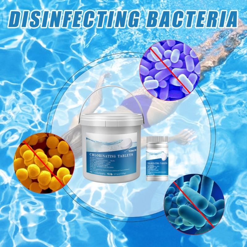 100g Pool Cleaning Chlorine Tablets Provide Superior Water Quality Management Great For Indoor Outdoor Swimming Pools