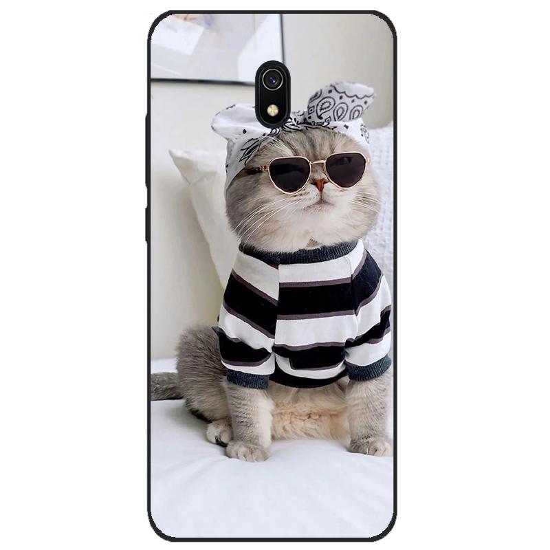 Case for xiaomi redmi 8a cases full protection soft tpu back cover on redmi 8a bumper hongmi 8a phone shell bag coque animal dog
