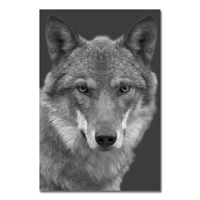 Animal Canvas Poster Printing Black Lion Zebra Dog Painting Modern Art Decoration Living Room Wall Painter