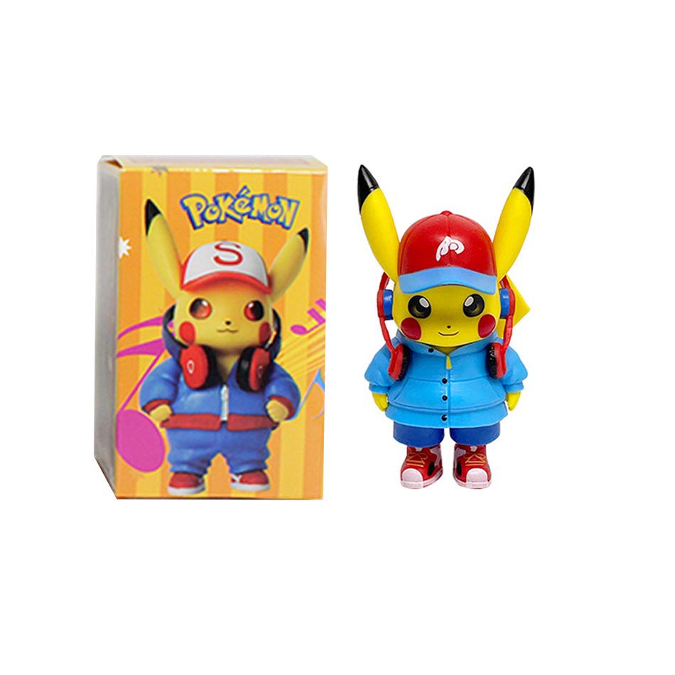 New Pocket Monsters Cartoon Movie Anime Character Pikachu Gengar Mewtwo Gurado Action Model Toy Blind Box Random Trendy Mystery Surprise Collectible