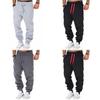 Men's Cotton Blend Jogger Sweatpants With Elastic Waist And Adjustable Drawstring