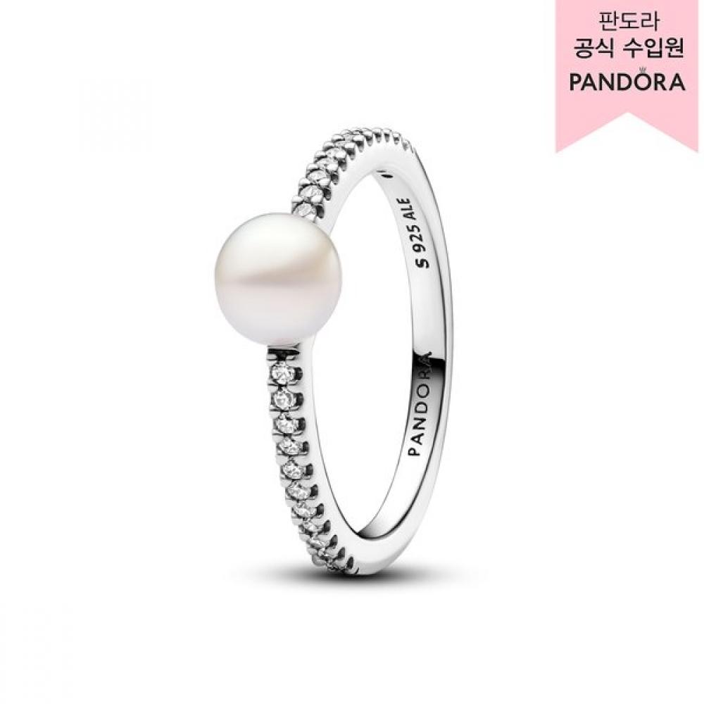 

Pandora Treated Freshwater Cultured Pearl Pave Open Ring 193158c01 193158C01-56