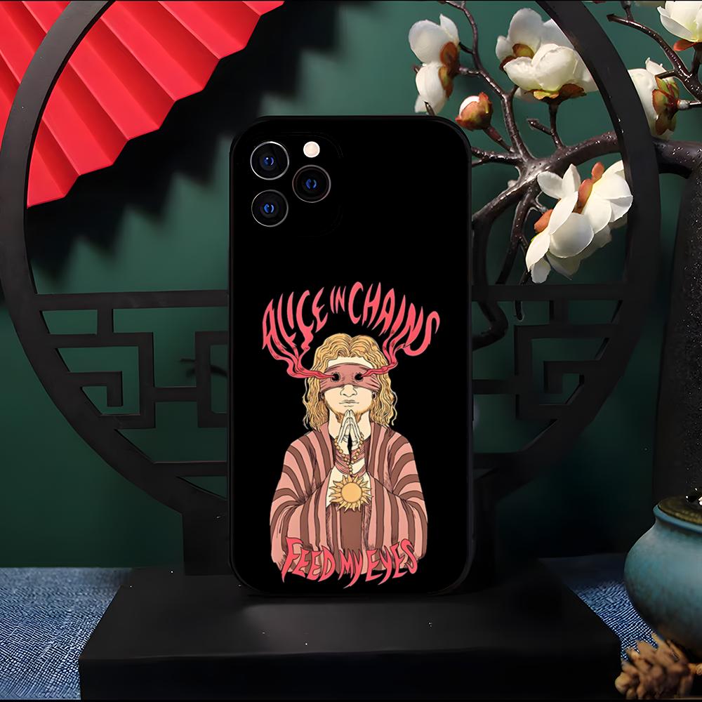 Retro Band Alice In Chains Phone Case For IPhone 17 Pro Max 16 15 14 Pro Max 13 11 Air Plus Silicone Cover