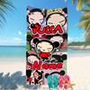 Customizable personalized beach towels Pucca themed designs.Suitable for the beach, yoga, sports;ideal as beach accessories