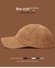 Solid Color 3D Letter R Corduroy Baseball Cap - Adjustable Fall/Winter Fashion Hat