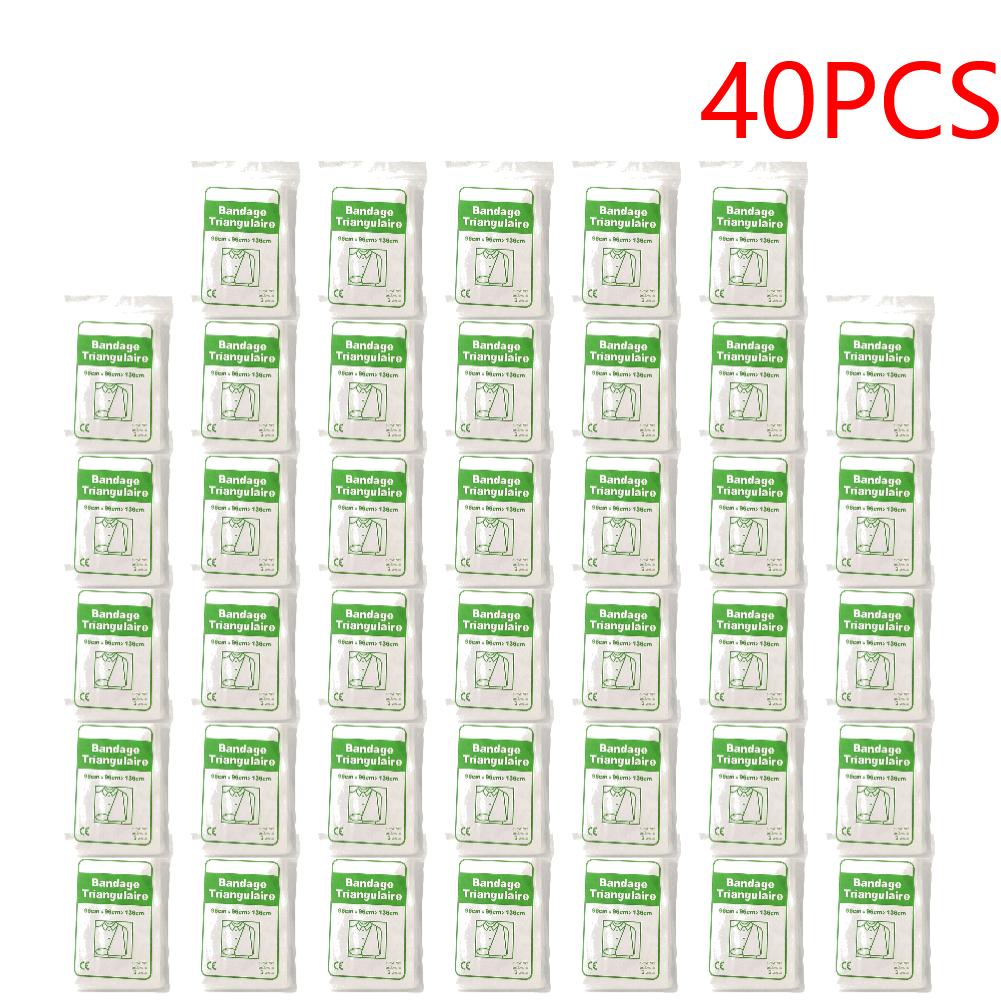 35-50pcs Triangular First Aid Bandage Non-Woven Emergency First Aid Bandage First Aid Wrap Bandage for Fracture Fixation