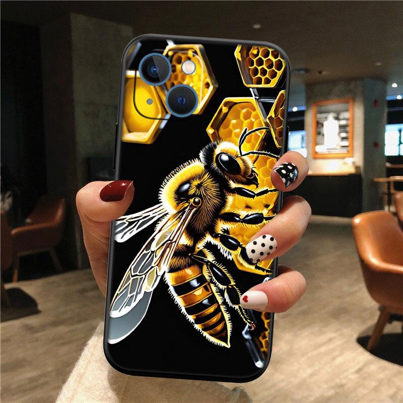 IK7 Art Bees Cartoon New High-End Shell Phone Case for OPPO A3 Pro A72 A74 A76 A77 A77S A78 A79 A94 A95 A18 A40M A58