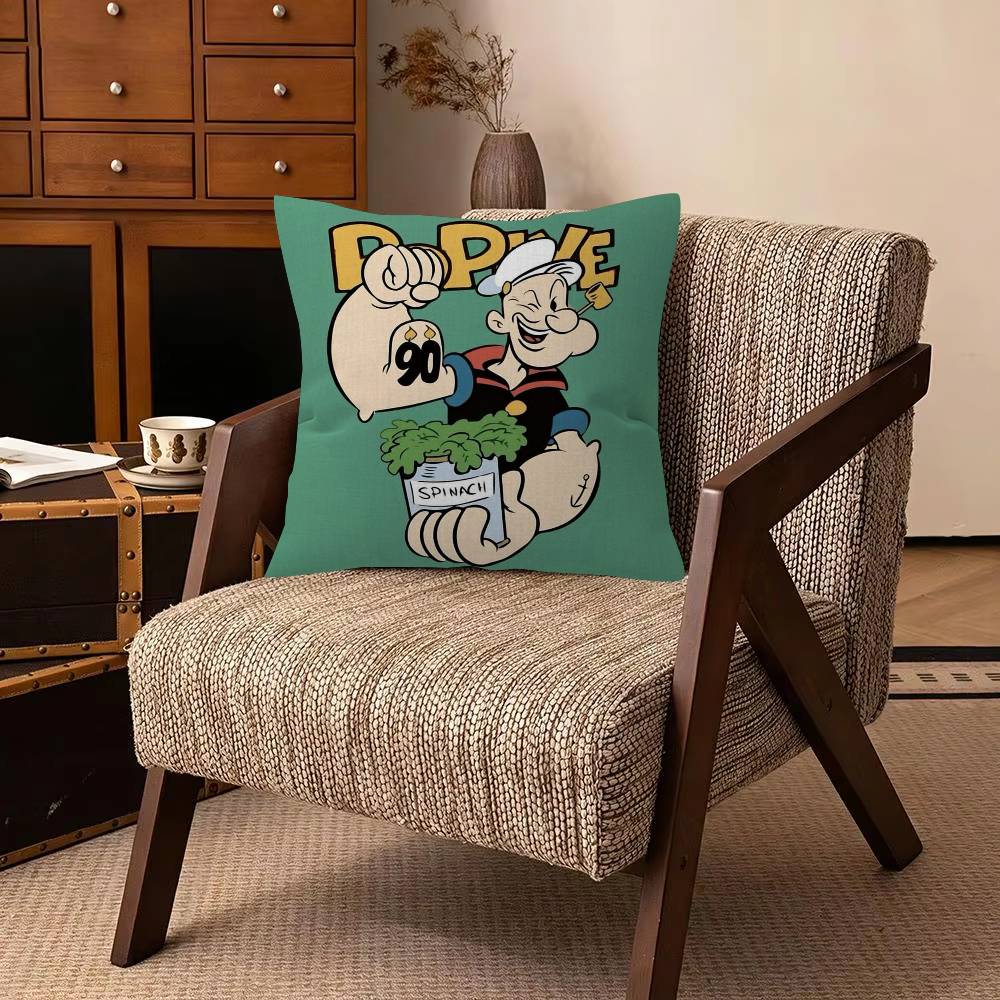 Animation PPopeye SSailor Cartoon Cushion Cover Pillowcase Upholstery Sofa Throw Pillow Home Decor Pillowcas