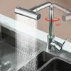 360 Degree Swivel Faucet Rotating Faucet 4 Modes Bathroom Faucet Multifunctional Drinking Water Faucet for Kitchen Bathroom