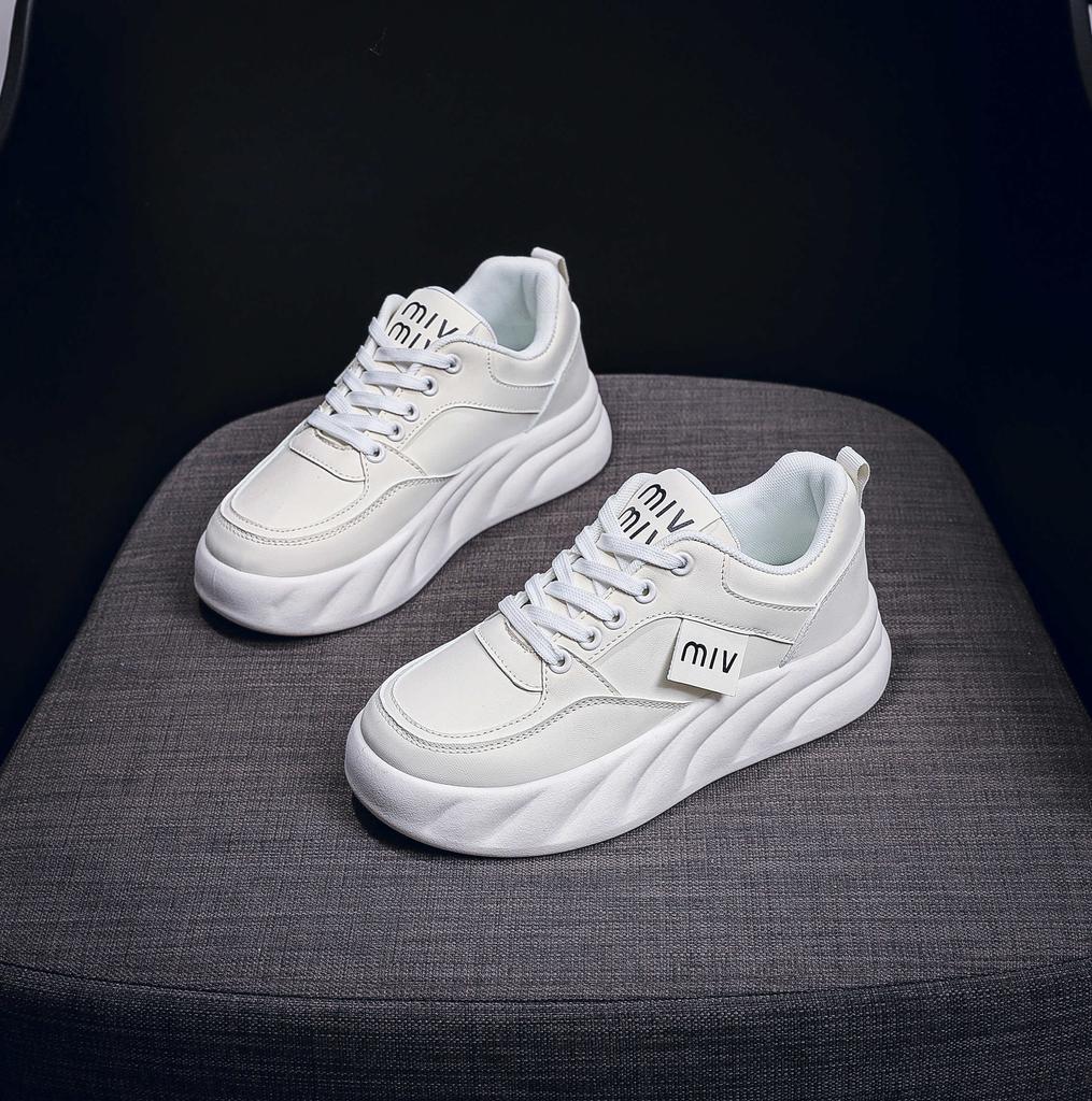 Fashion Height Up Natural Leather Shoes For Lady Vulcanize Women's Sneakers 34 Size Women's Summer Loafers Sport Buy Clearance
