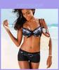 Ensembles Bikini Sportifs Sexy Wrap Push Up Boxer pour Femmes pour Maillot de Bain d'Été avec Armature de Qualité Supérieure et Design Intemporel