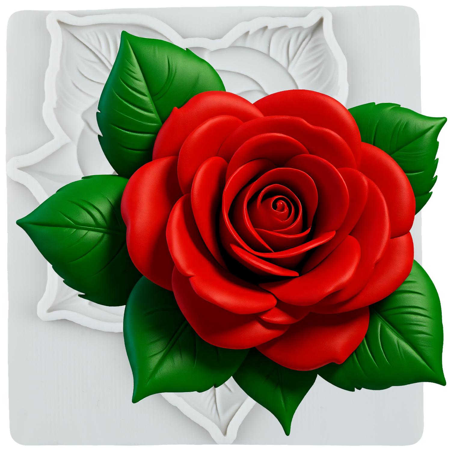 

Rose Flower Silicone Mold Rose Flower Fondant Molds Cake Decorating Tools Theme Cake Dessert Decorated Chocolate Candy Mold серый