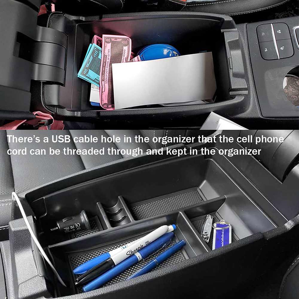 Center Console Organizer for Ford Escape 2020- 2025 2025/Bronco Sport 2025-2025 Car Accessories Armrest Secondary Storage Box
