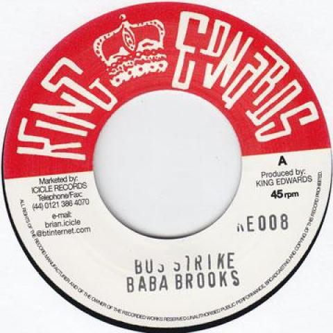 

7inch Record BABA BROOKS / BOBBY AITKEN - Bus Strike / Mr. Judge KE008 King Edwards 1963 UK Reggae, Ska & Dub Used