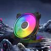 Quiet 120mm Infinitys Mirror LED PC Case Fan With AntiVibration Pad 4PIN PWM 800-1800RPM Coolers for Enhanceds Cooling