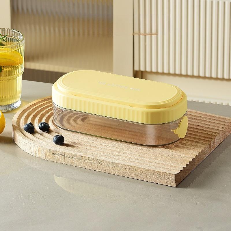 

18 Grid Water Injection Ice Cube Mould Portable Grade Silicone Press Type Ice Cube Tray Frozen Hockey Artifact DIY Ice Maker 18 grids жёлтый