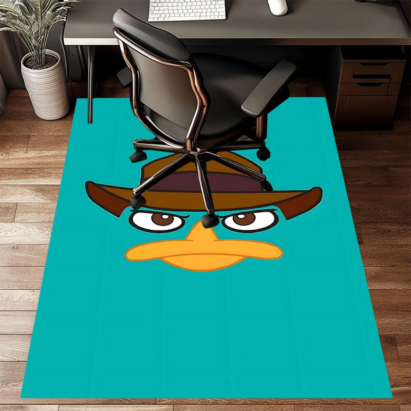 1pc P-Phineas and Ferb Design Printed Area Rug Carpet for Bedroom Living Room Home Decor Rugs Mat Non Slip Mat Rug for Bedside