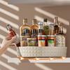 1PC Seasoning Rotating Storage Rack - Multi-Functional Kitchen Storage Shelf - Dish Tray For Storing Seasonings