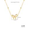 Fashion Trend Women's Bow Stainless Steel Necklace Versatile 18K Clavicle Chain