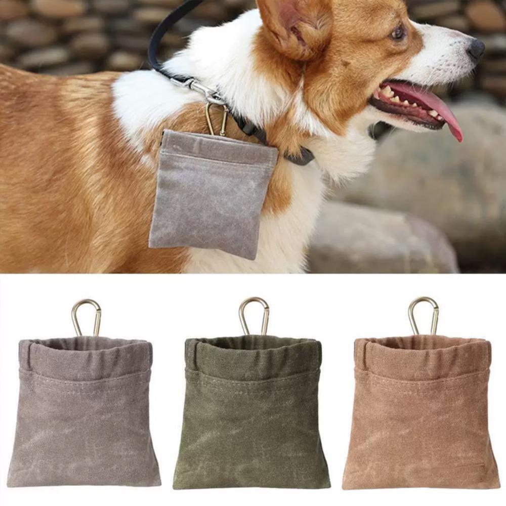 Stain-resistant Dog Training Snack Bag With Carabiner Walking Dog Snack Bag Pet Store