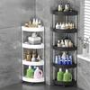 Multi-Tier Bathroom Storage Rack Large Capacity Rolling Cart Storage Rack  Home Organizer