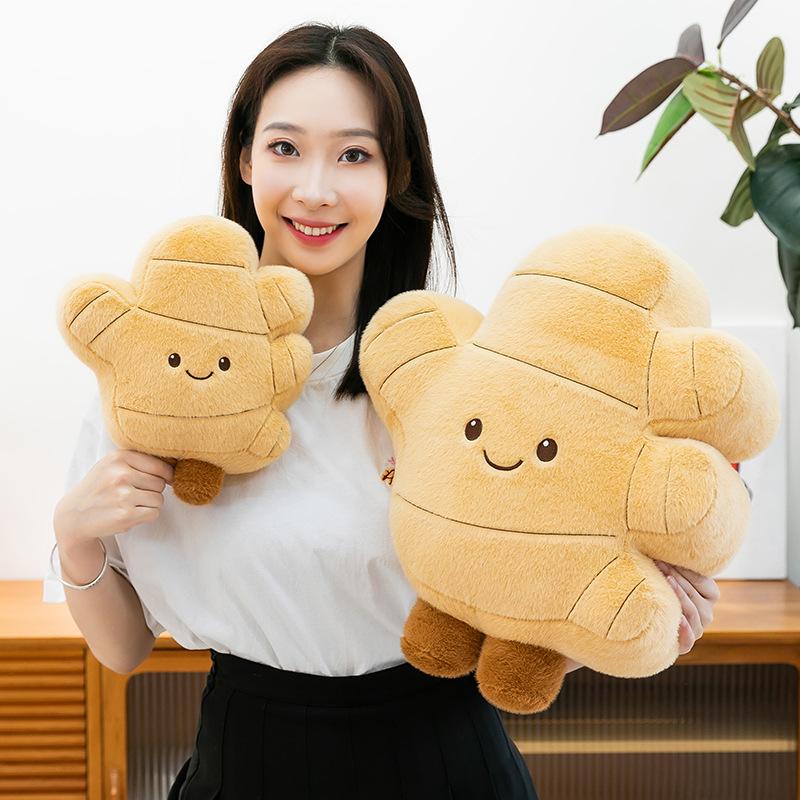 Creative Ginger Doll Plush Toy Simulated Vegetable Pillow Large Size Doll Grab Machine To Exchange for Doll