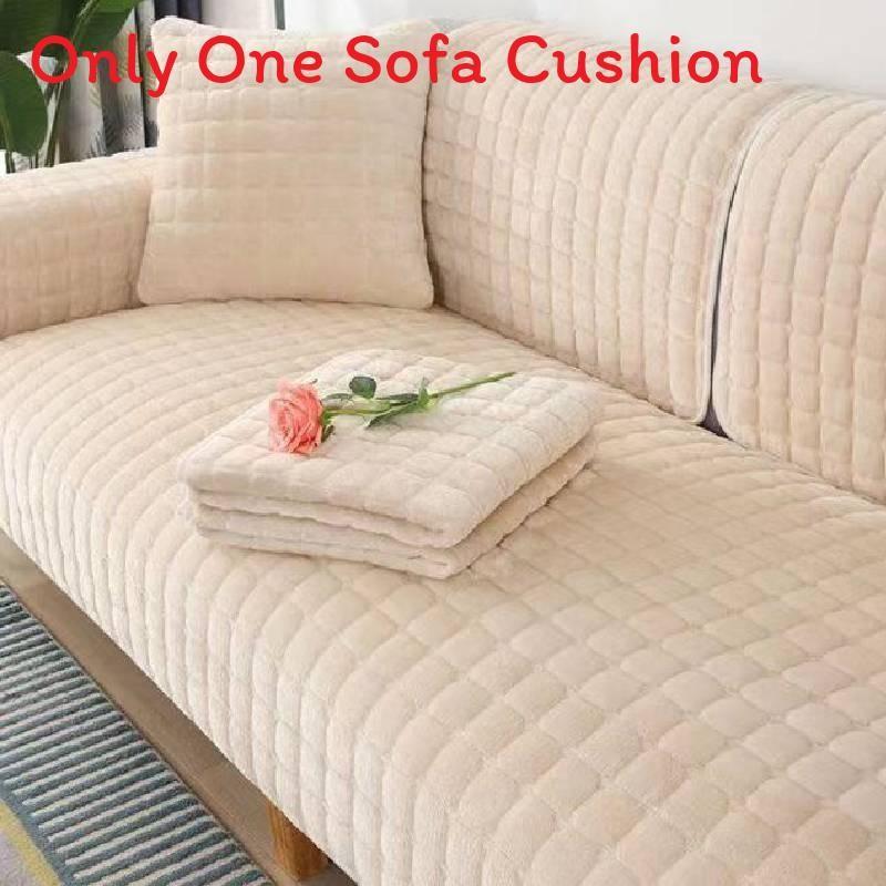 

Simple Fabric Household Sofa Seat Pad With Enhanced Padding And Surface Nonslip White,90 X 120CM