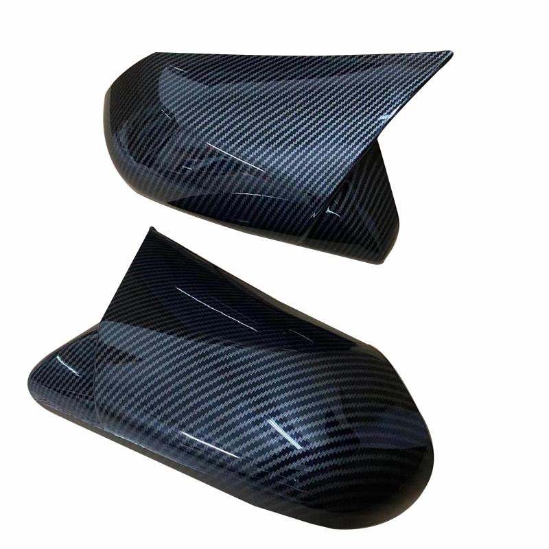 2pcs Ox Horn Side Wing Rearview Mirror Cover Trim Decor Caps Fit For Toyota Camry Avalon 2018- Car External Accessories