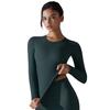 New Double-Sided Brushed Long Sleeved Yoga Nude Casual Pilates Running Long Sleeved Fitness Top For Women