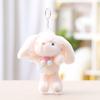 Plush Bunny Toy With Keychain For Gift And Decoration