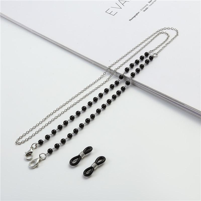 Полностью Жемчужная Цепочка для Очков для Чтения Женские Шнурки для Очков Жемчужная Металлическая Цепочка Элегантная Шикарная Аксессуары для Очков Против Потери