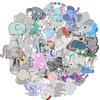 50pcs/lot Waterproof Cute Elephant Sticker Cartoon Animal Stickers For DIY Car Laptop Phone Bicycle Suitcase Decal Kids Gift