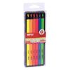 Set of 6 Assorted Metallic Colored Pencils