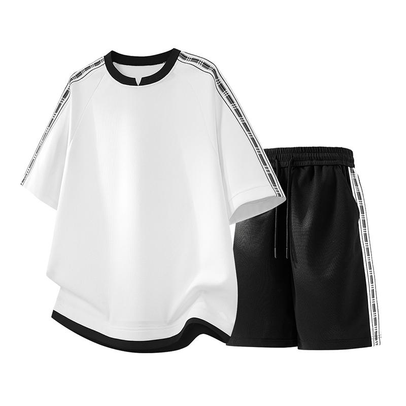 

Summer Casual Sports Set For Men, Summer Thin Loose Casual Two-piece Set XL білий