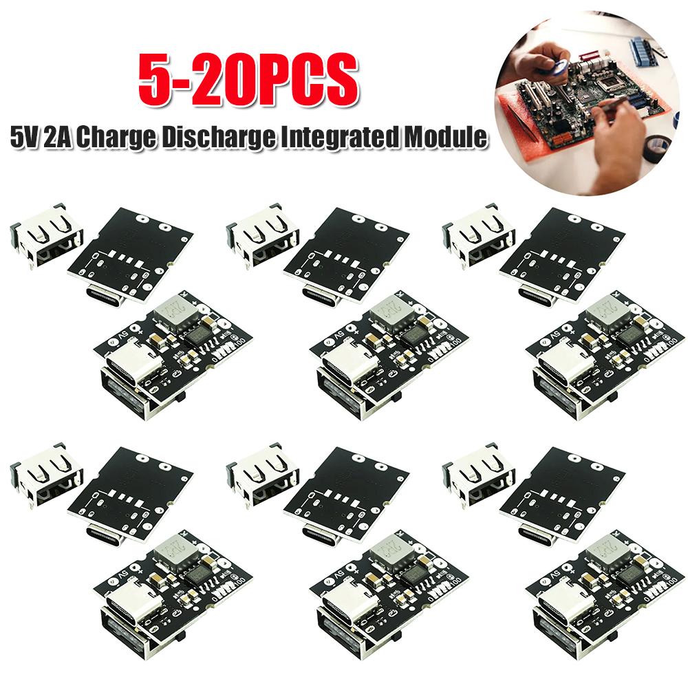 5V 2A Battery Charging Module Type-C Input Lithium-Ion Battery Charge Module Support 4.2V Lithium Battery Charge Protection