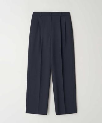 THERYE Classic Two-Tuck Slacks (Navy)