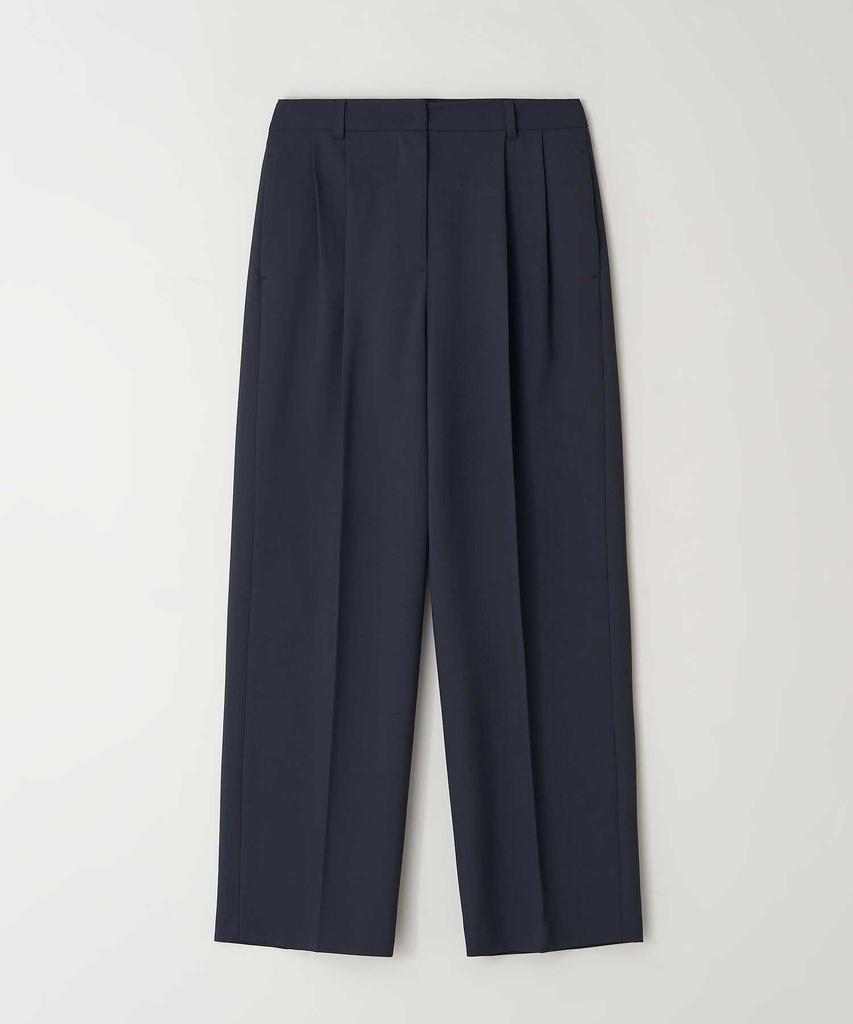 THERYE Classic Two-Tuck Slacks (Navy)