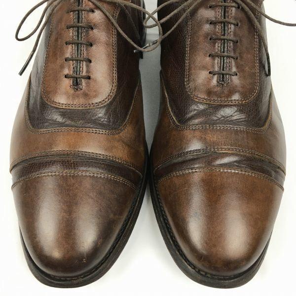 Allen Edmonds Vintage Straight Tip Business Shoes Brown Size 28.5-29.5cm Men's(USED)