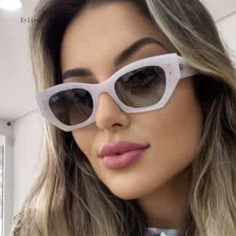 Fashion Sunglasses Classic Retro Cat Eye Glasses Women  Vintage Travel Small Rectangle Sun Glasses Female Eyewear Shade