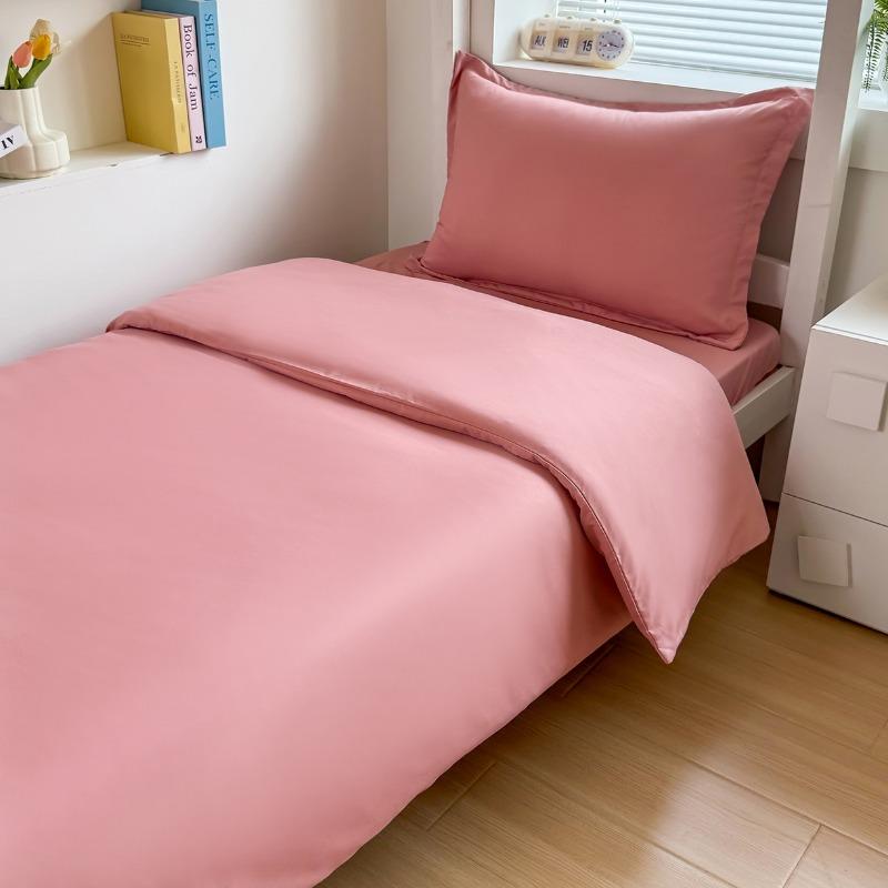 2025 New Solid Color Bed Sheet Mattress Student Three-piece Set Upper and Lower Bunk Three-piece Set Dormitory Hospital