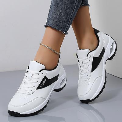 Damen-Sneakers mit dicker Sohle, lässig, modisch, vulkanisierte Schuhe, Designer-Sneakers, Plateau-Schnürschuhe