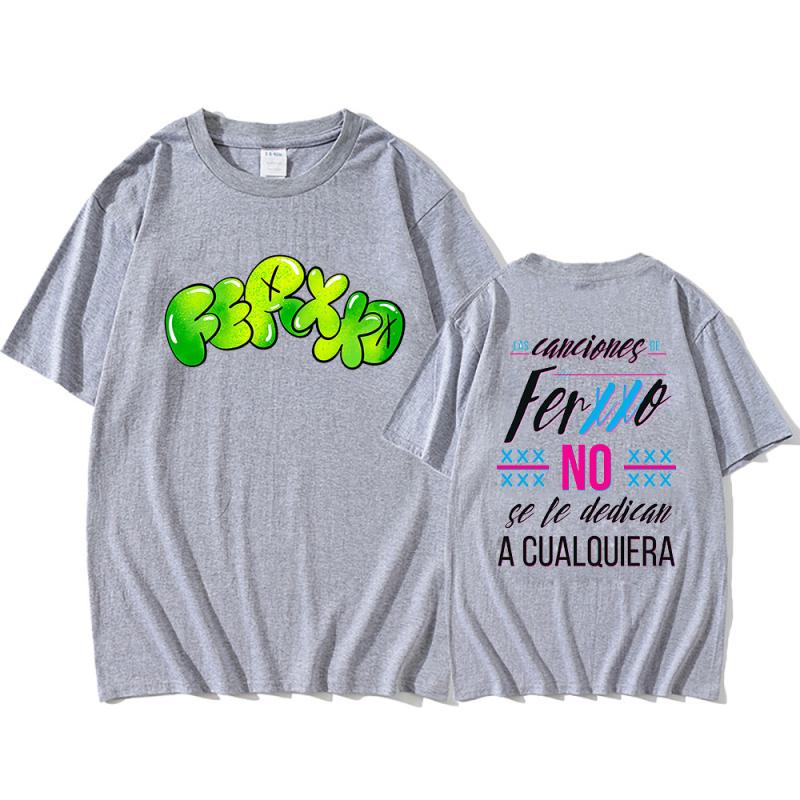 Ferxxoo T-shirts Rapper Print T Shirt Men Summer Short Sleeve Tees 100% Cotton Harajuku Tshirts Oversized Y2K Clothes Streetwear