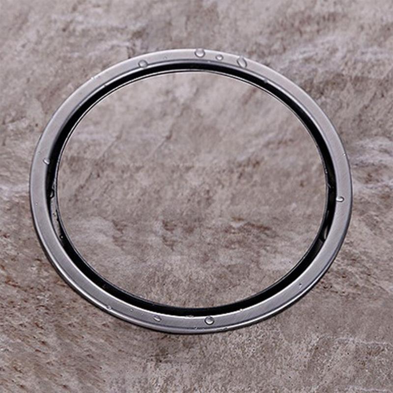 KX4B Edelstahl Rund Unsichtbarer Ablassstopfen Abdeckung Badezimmer Dusche Bodenablauf Sieb Stöpsel Geruchshemmend Spüle Küche Wasserfilter
