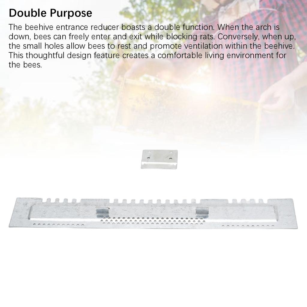 5 ks Reduktor vchodu úlu Nerezový kryt proti škůdcům pro standardní 10rámkový úl