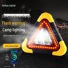 LED Car Warning Triangle with Solar Flashing Light