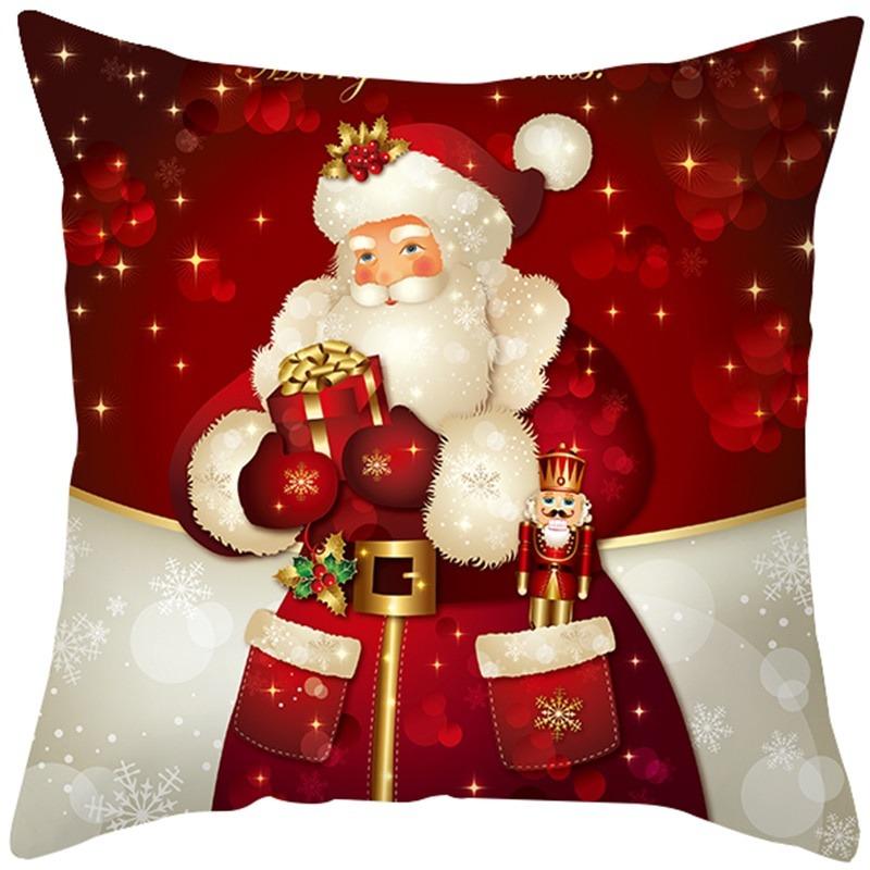 1Pc Santa Pillowcase Happy New Year Xmas Gifts Christmas Decor for Home Merry Christmas Ornament Xmas Gifts Purple 567₽