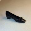 Scarpe da Donna Comode a Tacco Basso, Slip-On con Nodo Piatto, Intrecciate, Versatili, Punta Quadrata, Tacco Chunky, Scarpe da Pendolari Primavera Autunno