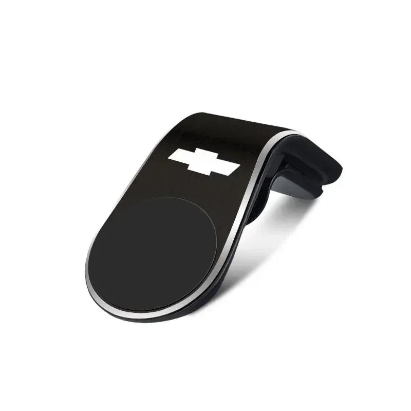 

Magnetic Car Phone Holder Air Vent Mount Interior Accessory Bracket New for Chevrolet Spark Sonic Camaro Volt Bolt Trax Malibu чорний