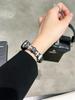 Křížový kovový kožený řemínek pro Xiaomi Band 9 - Retro Punk kožený kreativní řemínek na hodinky pro XIAOMI Mi Band 9/8/7/6/5/4/3/NFC/Mi Band 8pro/Redmi Watch4&5