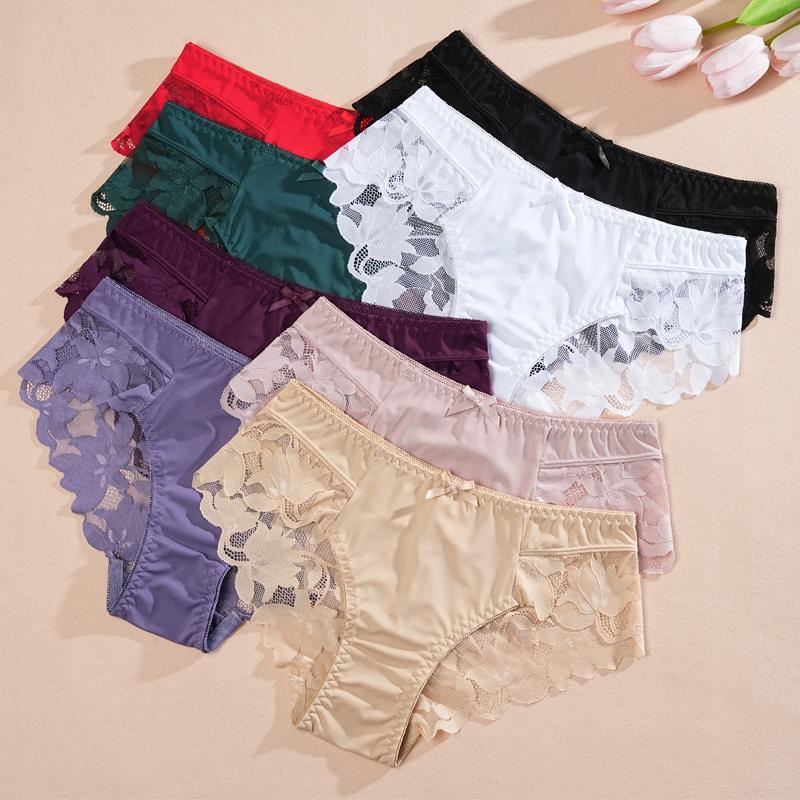 1 pezzo Biancheria Intima da Donna a Vita Alta Taglie Forti in Pizzo, alla Moda, Traspirante, Morbida e Confortevole, Biancheria Intima da Donna di Alta Qualità, Sexy